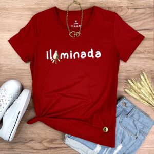 Camiseta Feminina Pink Iluminada - Imagem 4