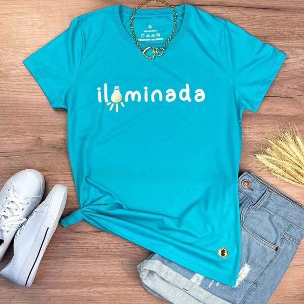 Camiseta Feminina Pink Iluminada