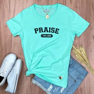 Camiseta Feminina Rosa Praise The Lord - Imagem 3