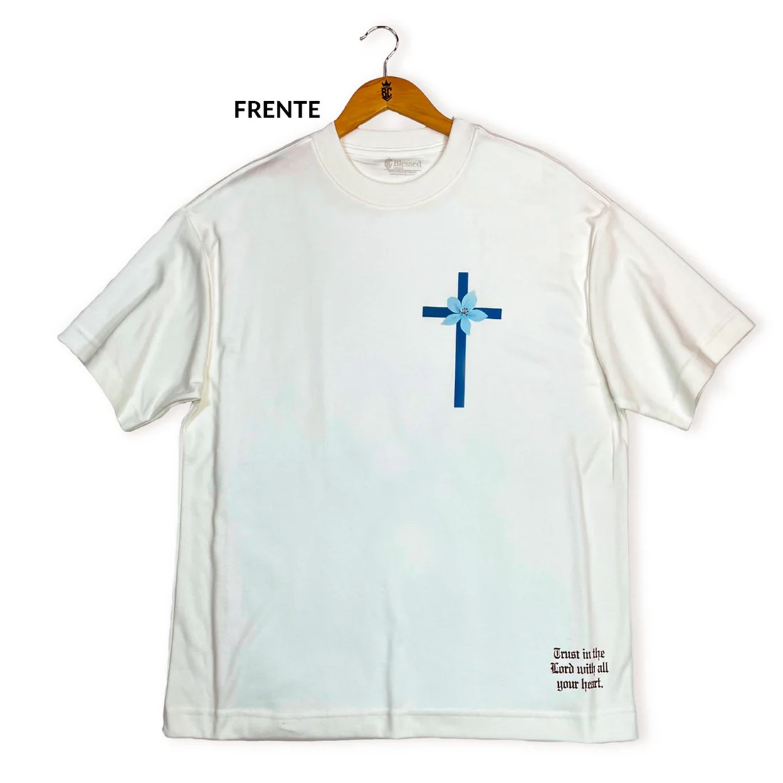Oversized Off White Full Chosen Flores - Imagem 1