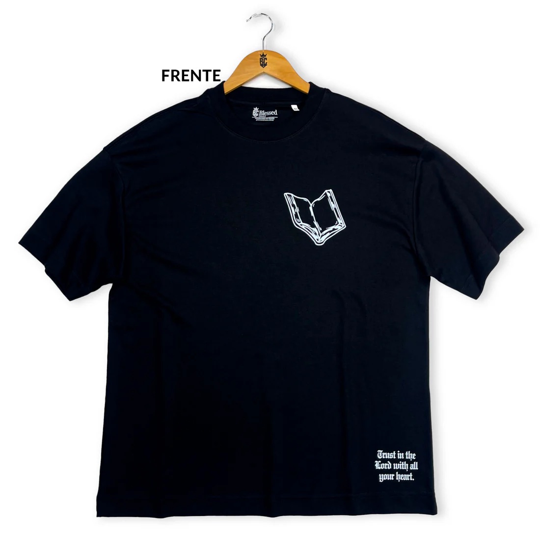 Oversized Preta Full Sejam Praticantes da Palavra - Imagem 1
