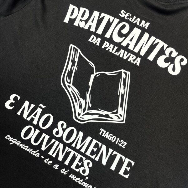 Oversized Preta Full Sejam Praticantes da Palavra