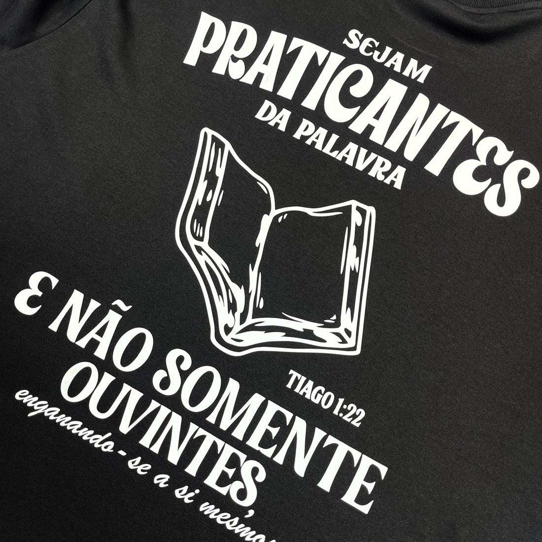 Oversized Preta Full Sejam Praticantes da Palavra - Imagem 2