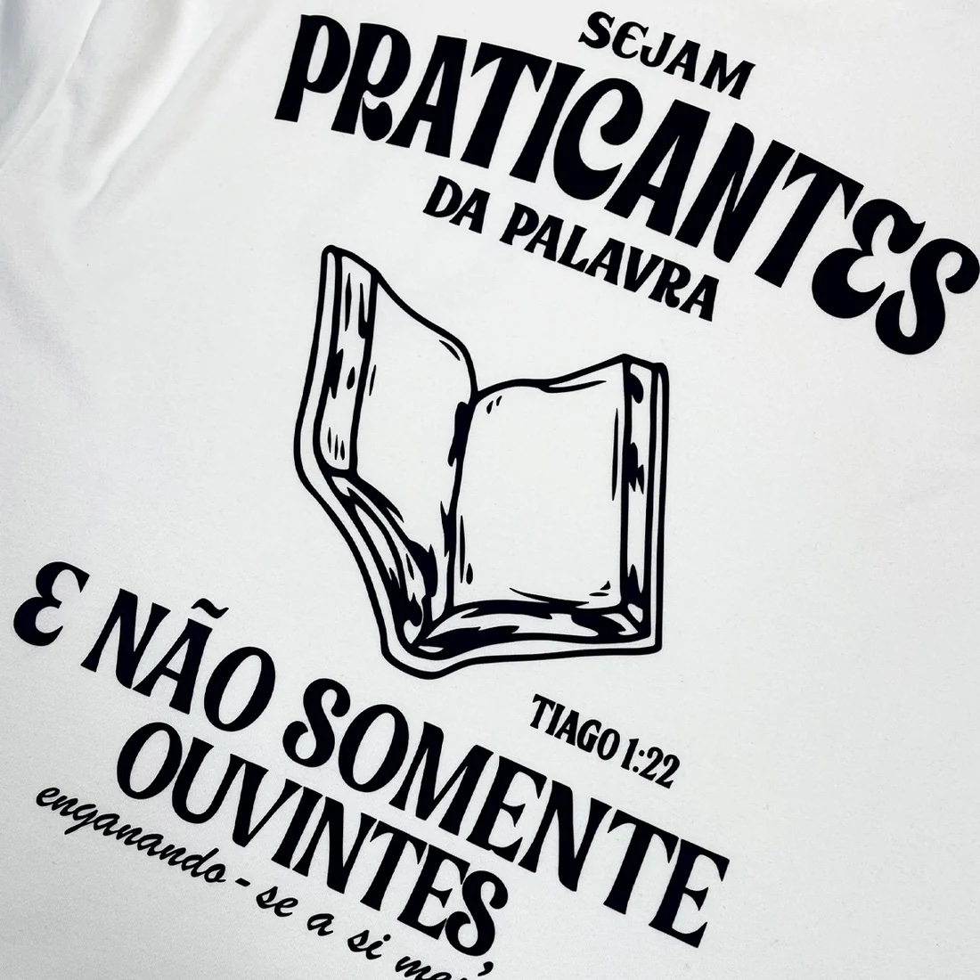 Oversized Preta Full Sejam Praticantes da Palavra - Imagem 6