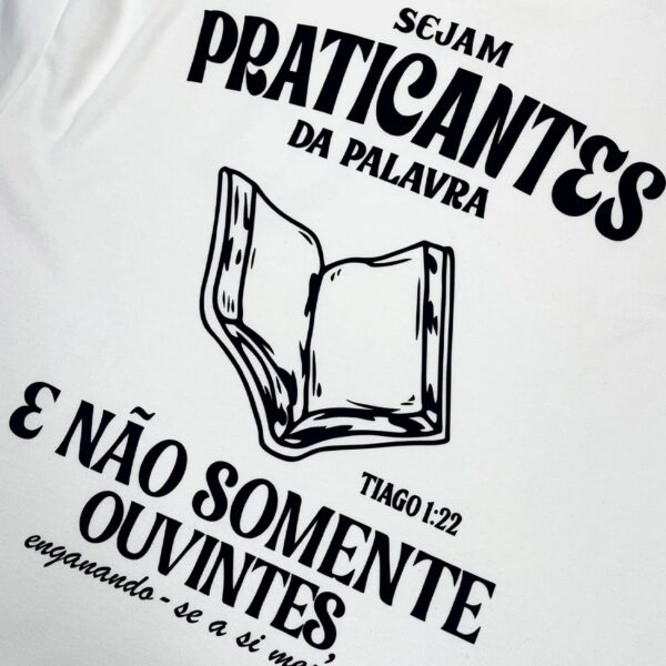 Oversized Preta Full Sejam Praticantes da Palavra