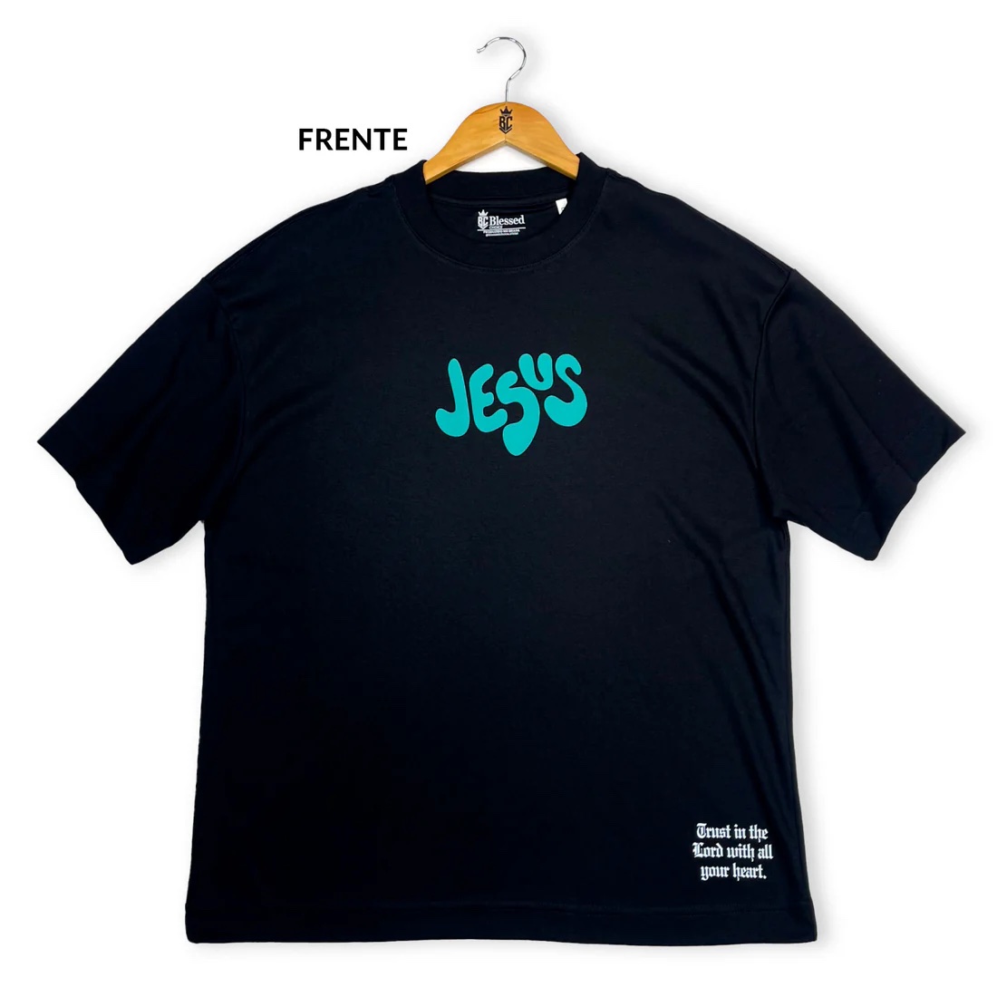 Oversized Preta Full Jesus Is For Every One - Imagem 1