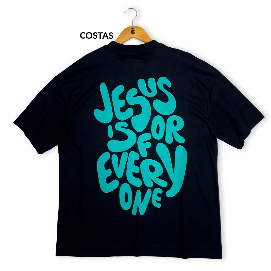Oversized Preta Full Jesus Is For Every One - Imagem 2
