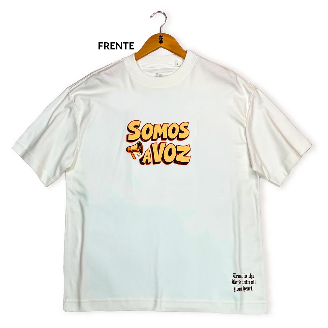 Oversized Off White Somos a Voz - Imagem 1