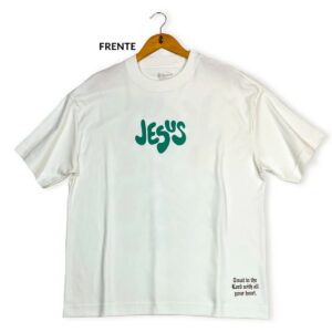 Oversized Preta Full Jesus Is For Every One - Imagem 3