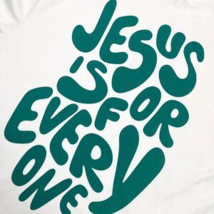 Oversized Preta Full Jesus Is For Every One - Imagem 5